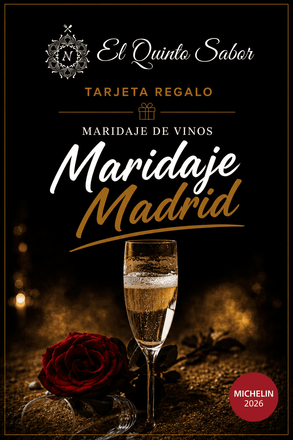 Tarjeta Regalo Maridaje Menú Madrid Gastro Multicultural