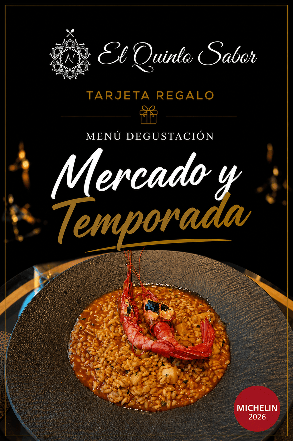Tarjeta Regalo Menú Mercado y Temporada